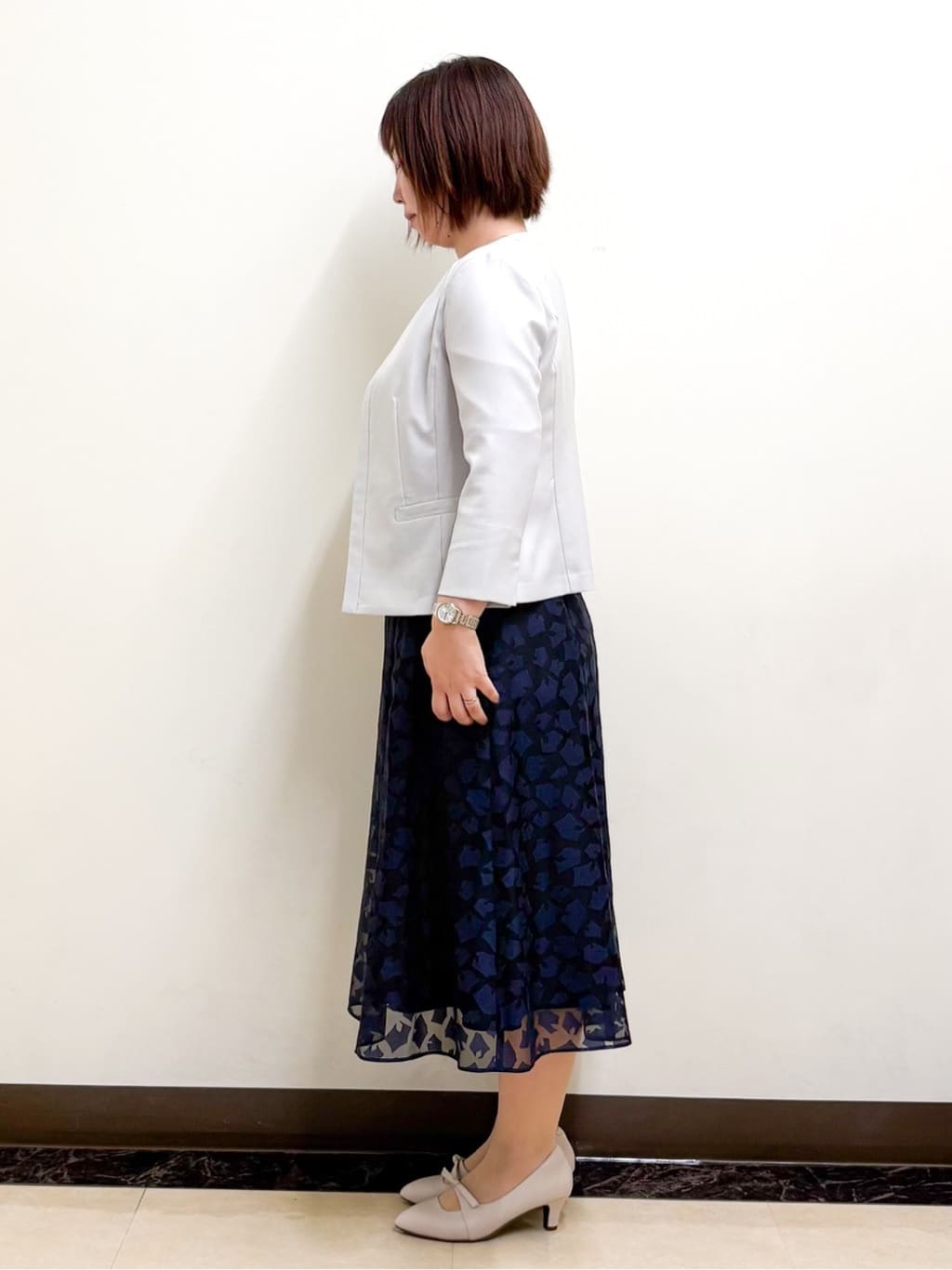 ミヨさんの「Reflect｜◆【夏SALE／UVカット／接触冷感／洗える／セットアップ可】ドライタッチジャケット」を使ったコーディネート