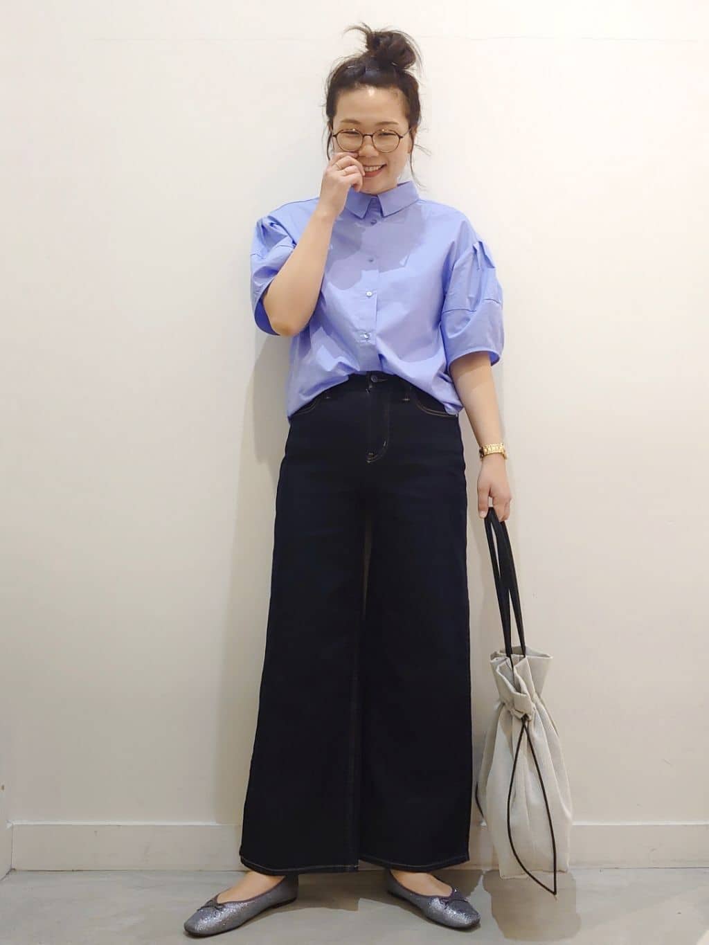 minamiさんの「OPAQUE.CLIP｜【定番/6color】名品フラットバレエシューズ」を使ったコーディネート