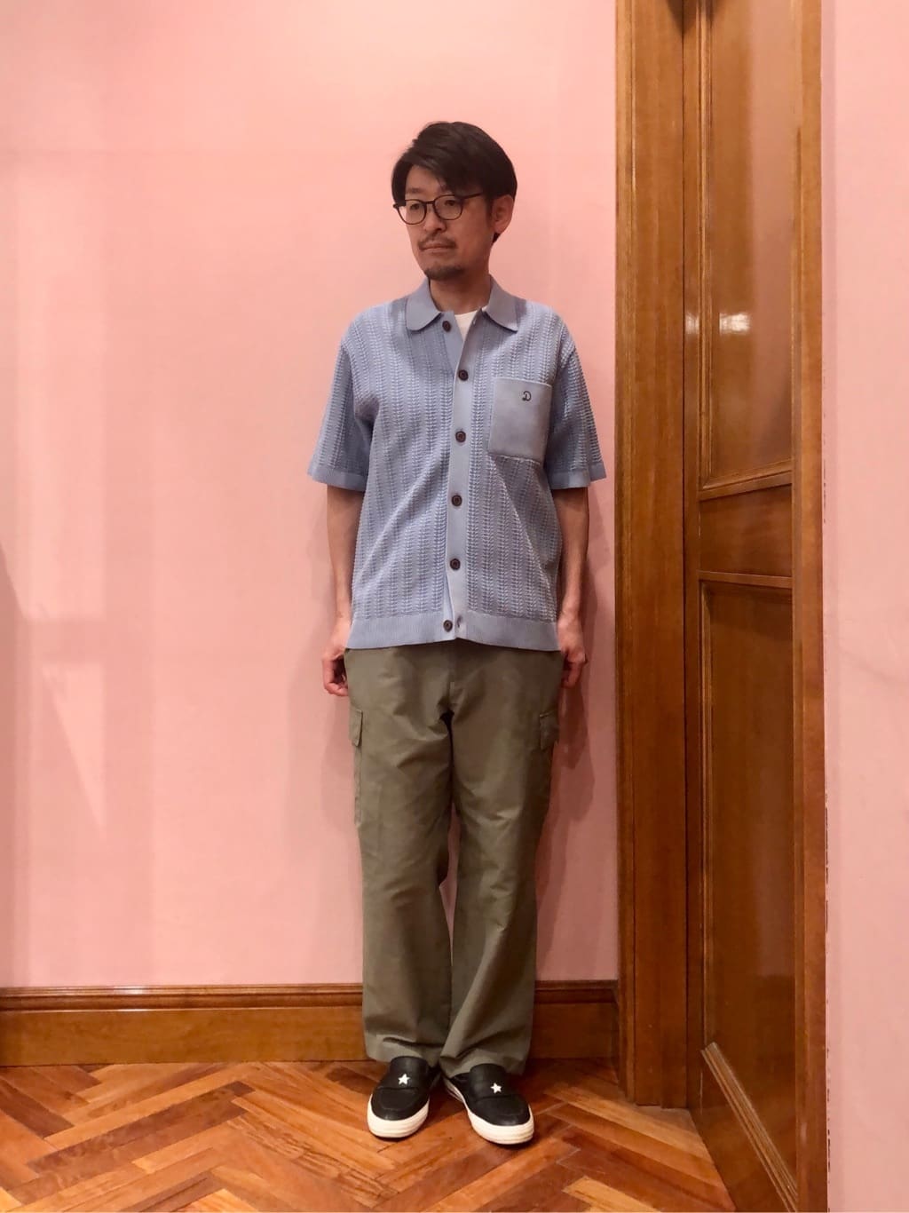 OKJさんの「DRESSTERIOR｜オーガニックコットン キューバニットシャツ」を使ったコーディネート