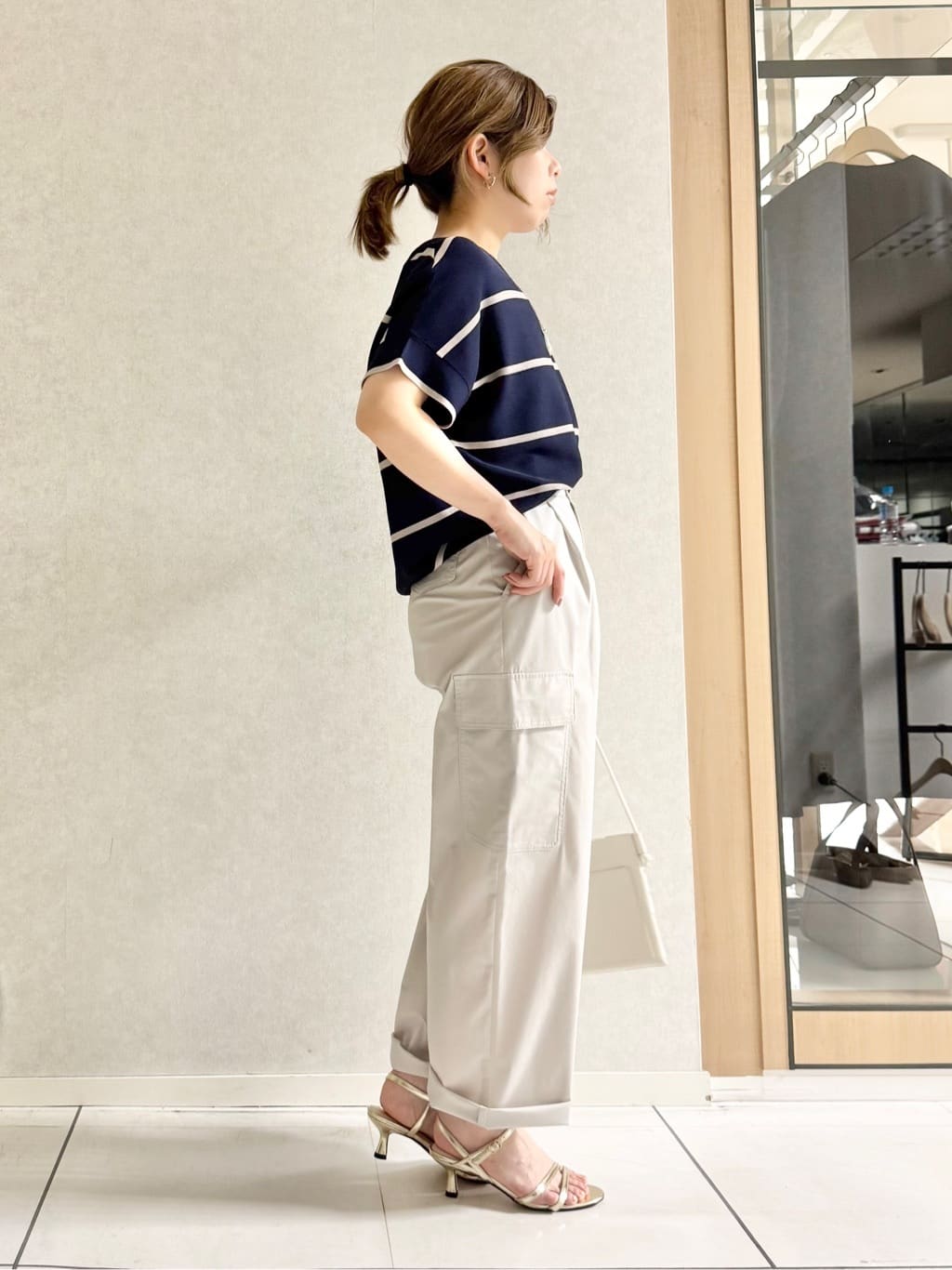 sayuさんの「UNTITLED｜◆【洗える/スポーティー】ストレートカーゴパンツ」を使ったコーディネート