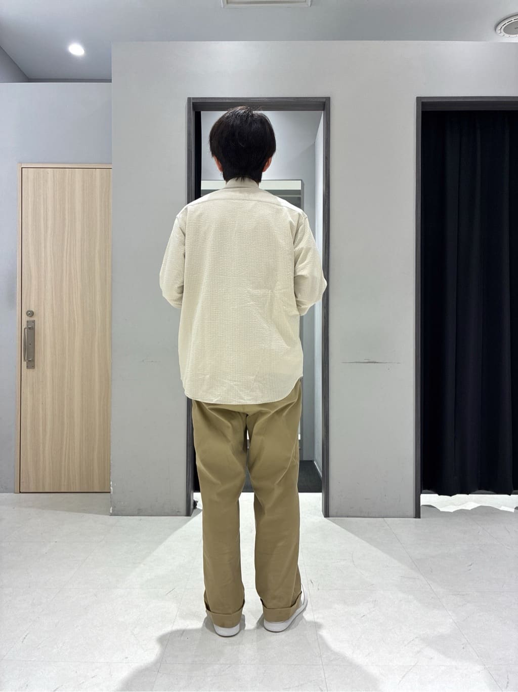 わいずみさんの「TAKEO KIKUCHI｜【キーリング付き】メランジ　大人ショルダーバッグ」を使ったコーディネート