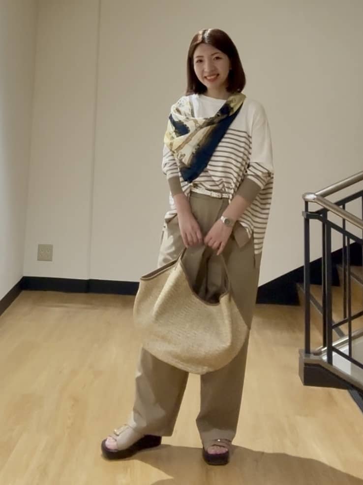 MIKIKOさんの「UNTITLED｜◆【体型カバー/透けにくい】ワイドシルエットニット」を使ったコーディネート