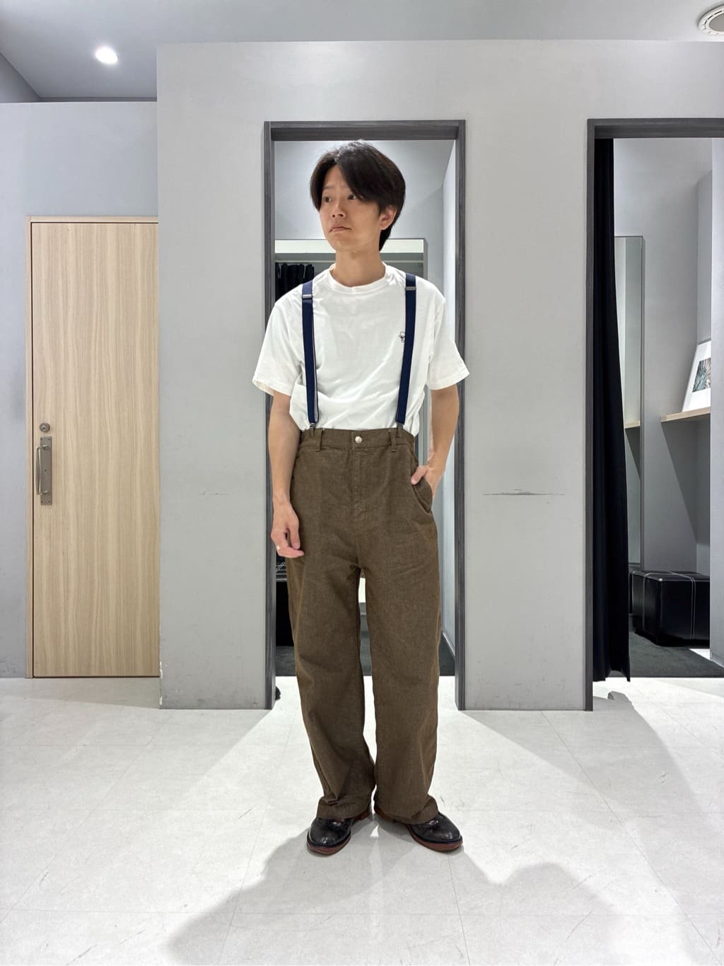 わいずみさんの「TAKEO KIKUCHI｜【抗菌防臭/シーズンレス】シアサッカー ジャージシャツ」を使ったコーディネート