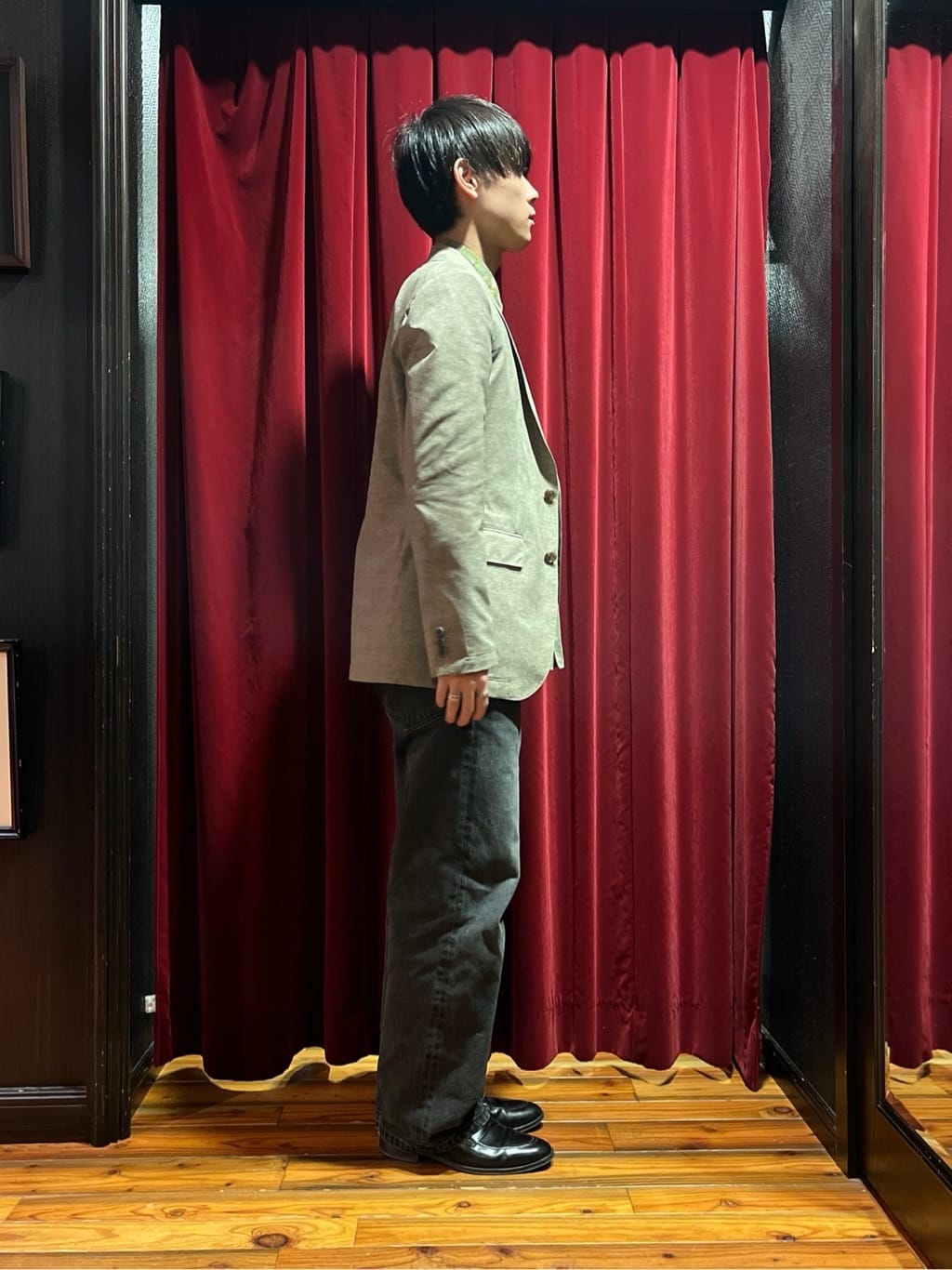 うっちーさんの「TAKEO KIKUCHI｜【抗菌防臭】COOL DOTS（R）ドビープリント ジャケット」を使ったコーディネート