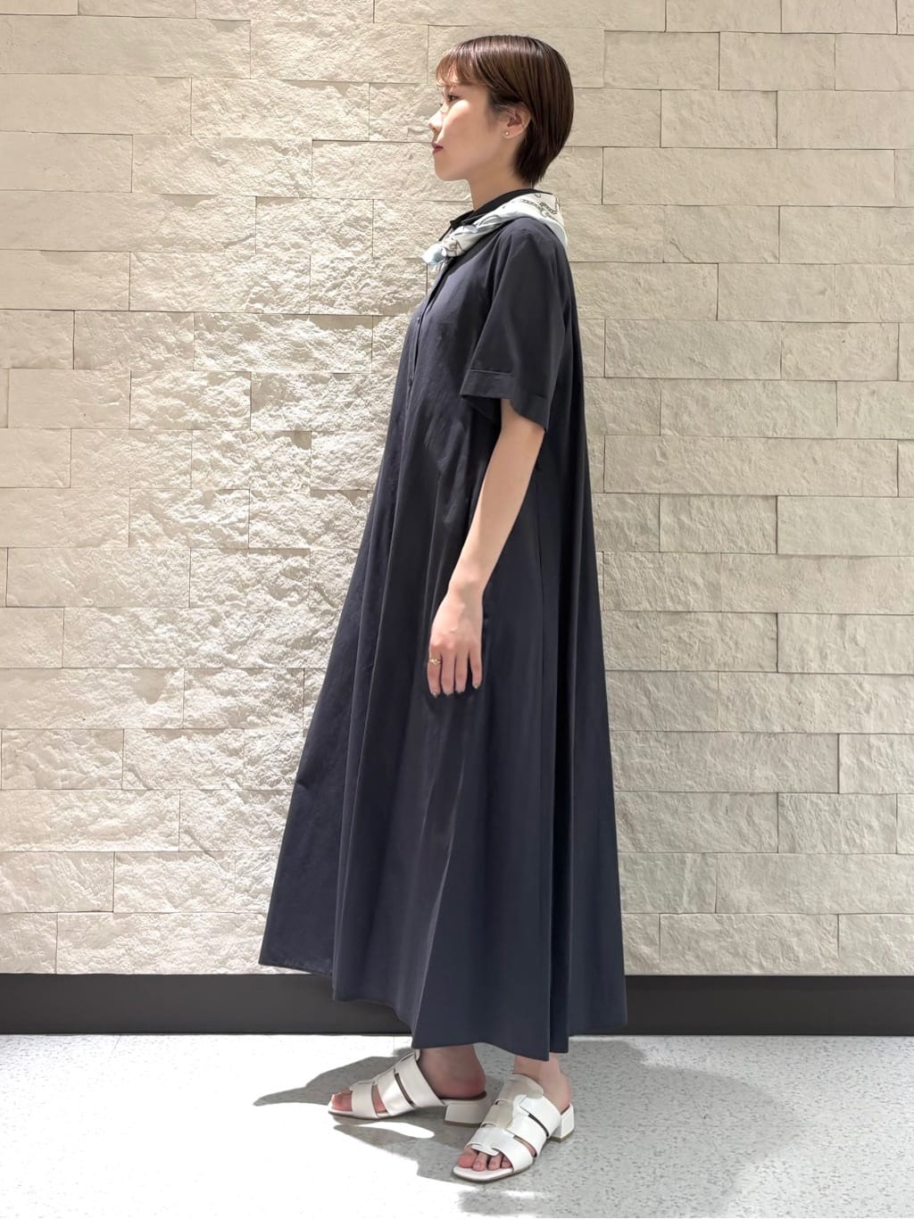 mioさんの「UNTITLED｜◆【合皮】グルカ風デザインミュールサンダル」を使ったコーディネート