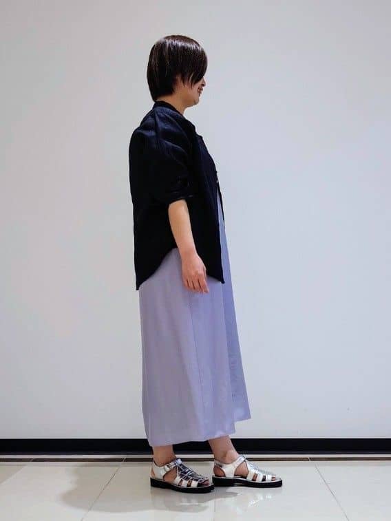 gissyさんの「INDIVI｜◆【洗える／UVケア】スリップワンピース」を使ったコーディネート