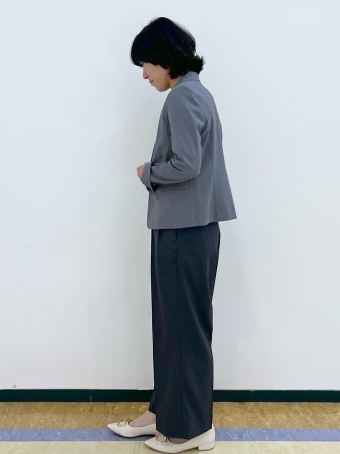su.さんの「index｜《7色展開／XS-LLサイズ》ボートネックリブトップス【UV／洗濯機洗い可】」を使ったコーディネート