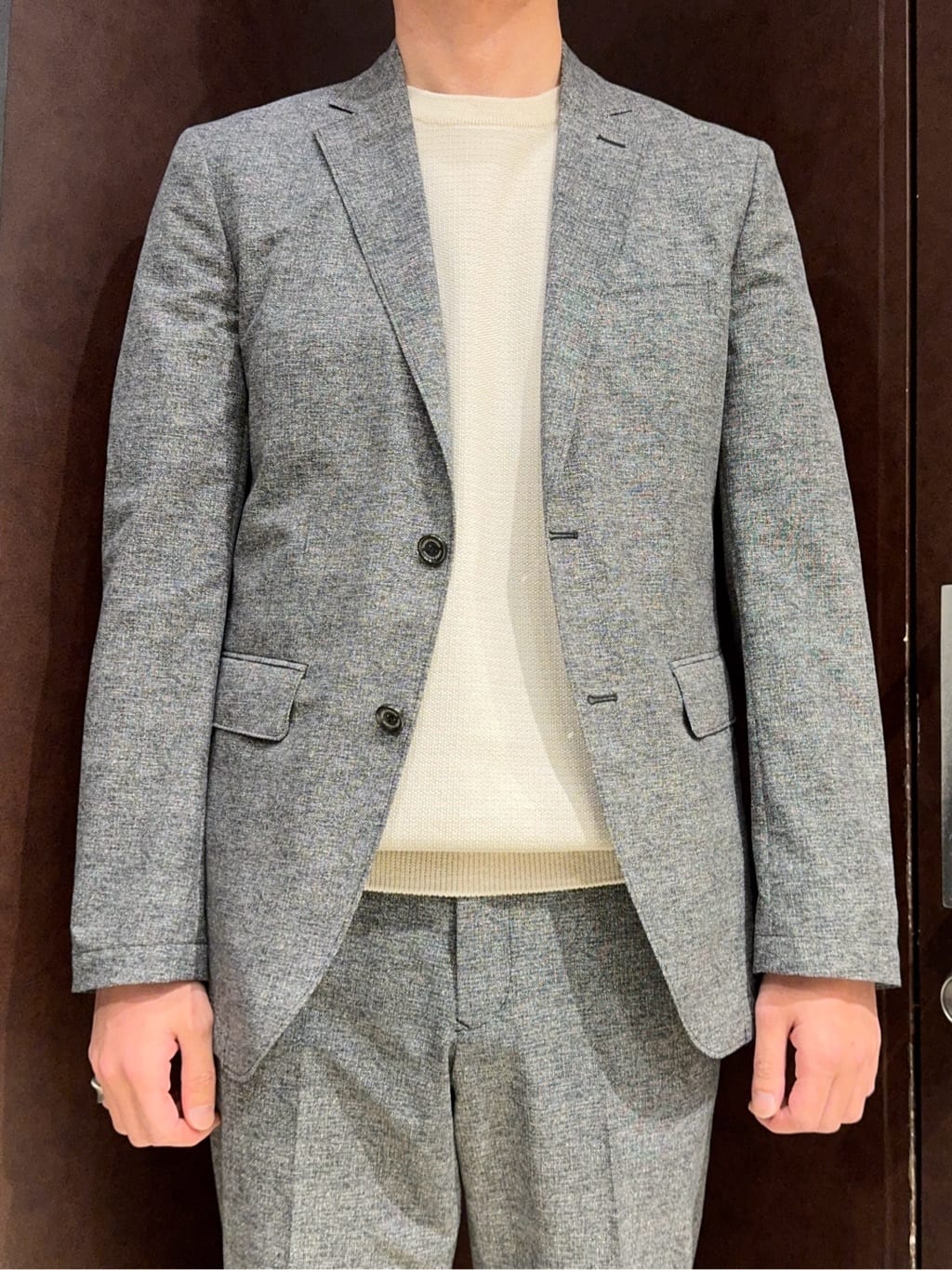 shuheiさんの「TAKEO KIKUCHI｜【抗菌防臭】COOL DOTS（R）ドビープリント ジャケット」を使ったコーディネート