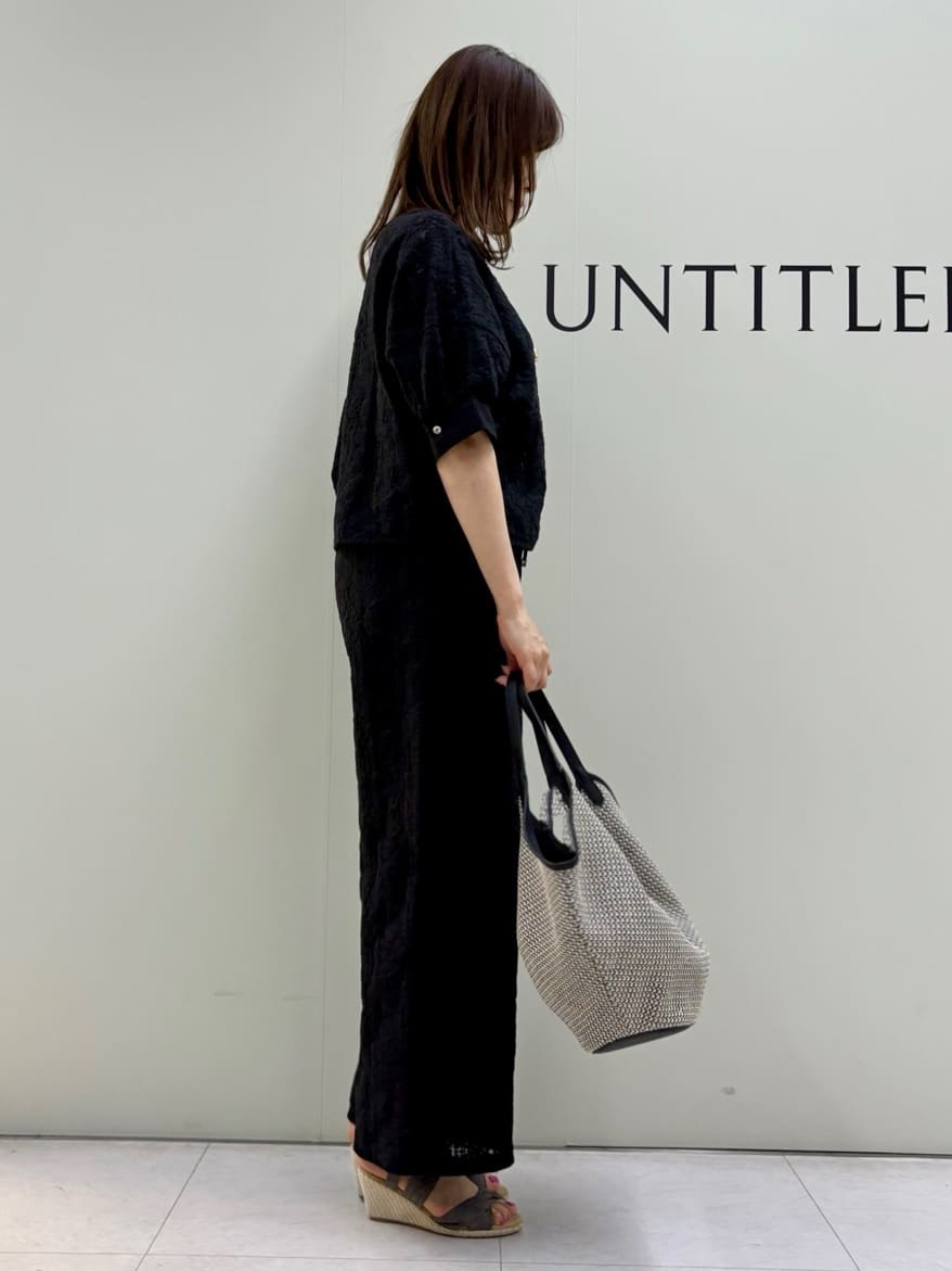 Sakaiさんの「UNTITLED｜◆【トレンド/七分袖】タイプライター ノーカラージャケット」を使ったコーディネート