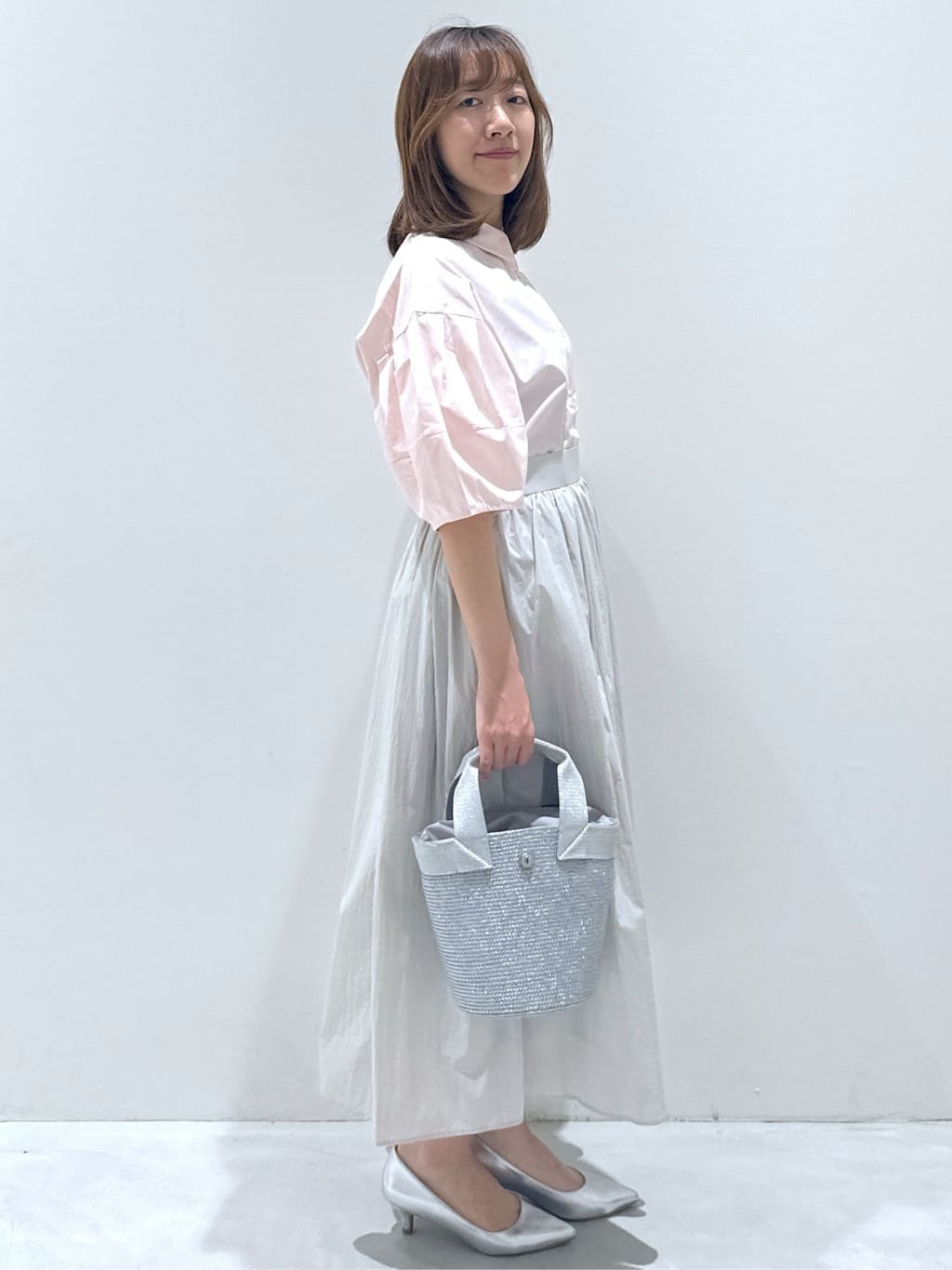 yukaさんの「OPAQUE.CLIP｜◆バスケット調デザインテープミニトートバッグ」を使ったコーディネート
