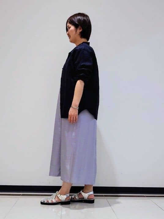 gissyさんの「INDIVI｜◆【洗える／UVケア】スリップワンピース」を使ったコーディネート