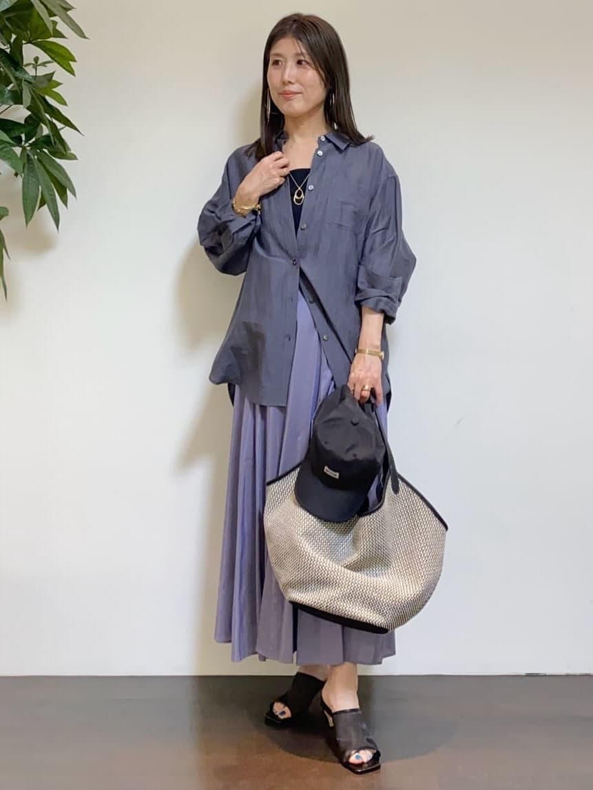 tomoさんの「UNTITLED｜コットンキャミソール」を使ったコーディネート