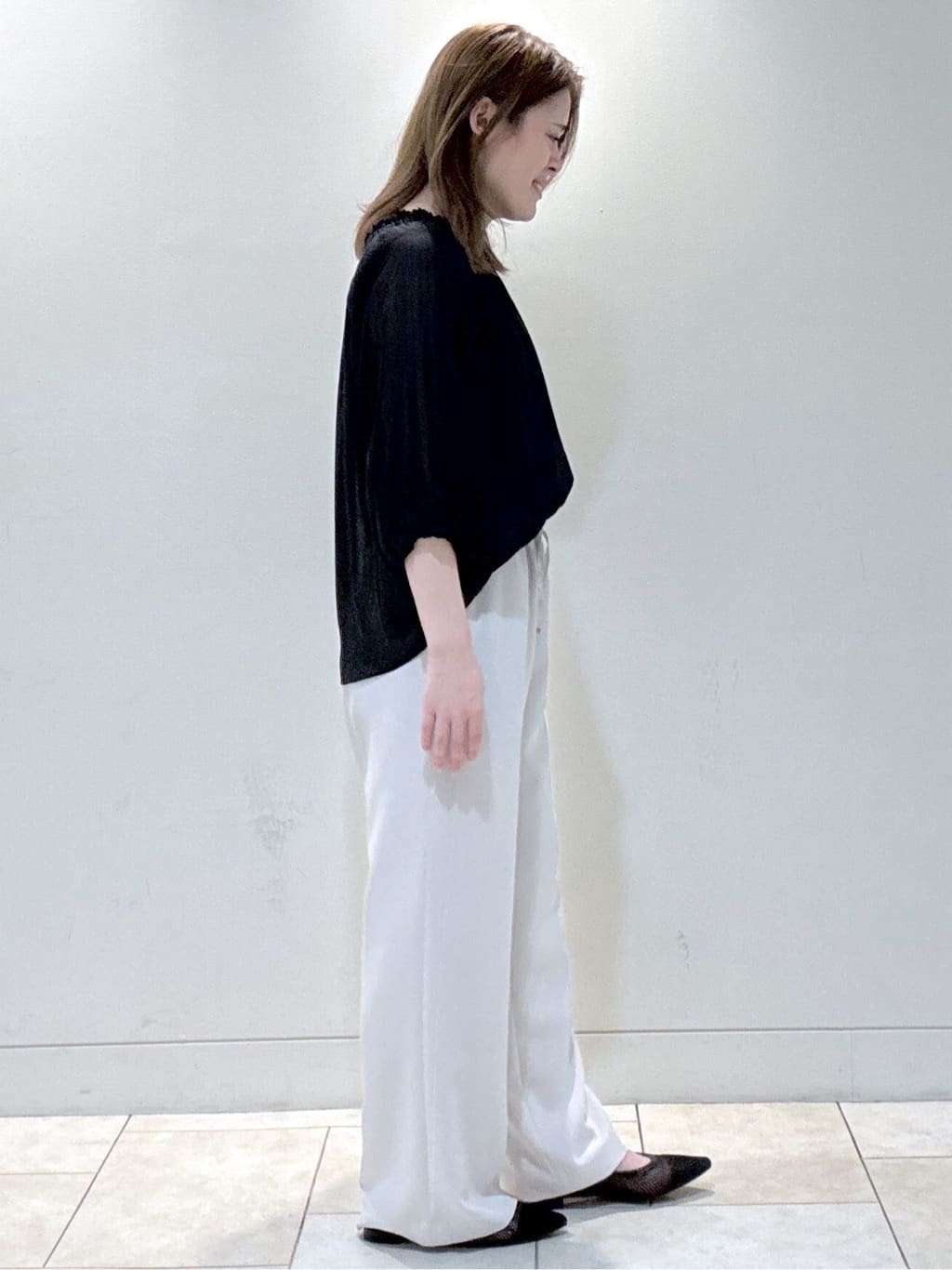 S&auml;K&iuml;さんの「Reflect｜◆【洗える】シャーリングデザインブラウス」を使ったコーディネート