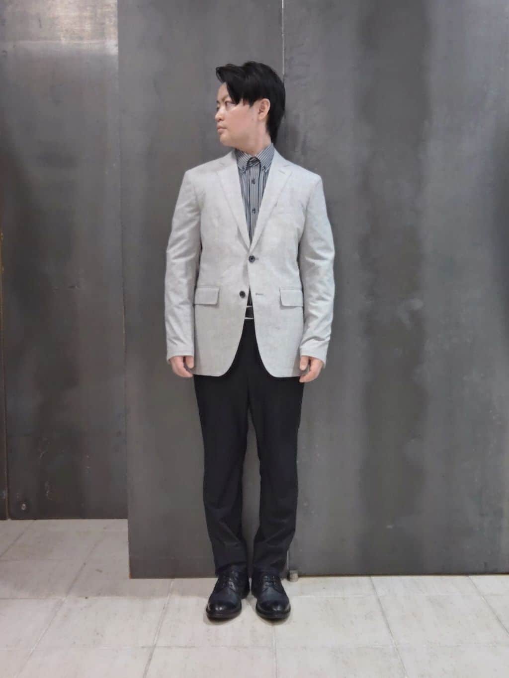 shiominさんの「TAKEO KIKUCHI｜【抗菌防臭】COOL DOTS（R）ドビープリント ジャケット」を使ったコーディネート