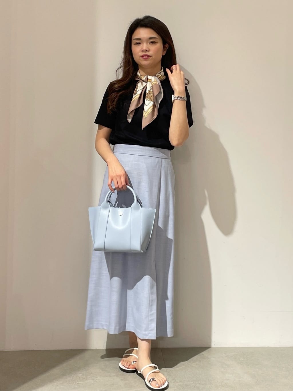 kanahoさんの「OPAQUE.CLIP｜◆《5色展開／SS-LLサイズ》ベーシックTシャツ【UV／接触冷感／洗濯機洗い可】」を使ったコーディネート