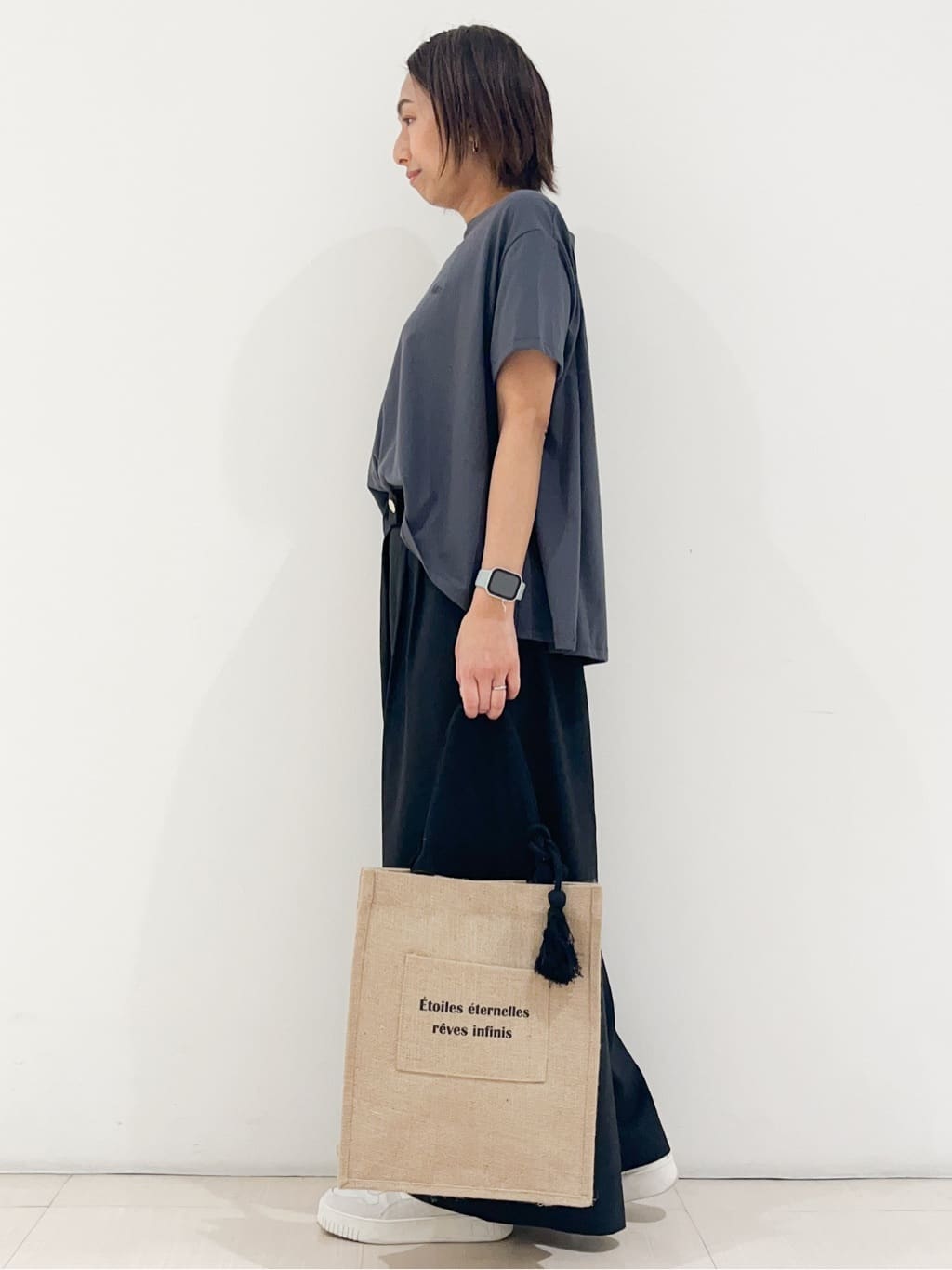 yuuco.さんの「grove｜【Lee&times;grove別注】HALF SLEEVE FLARE T-SHIRTS」を使ったコーディネート