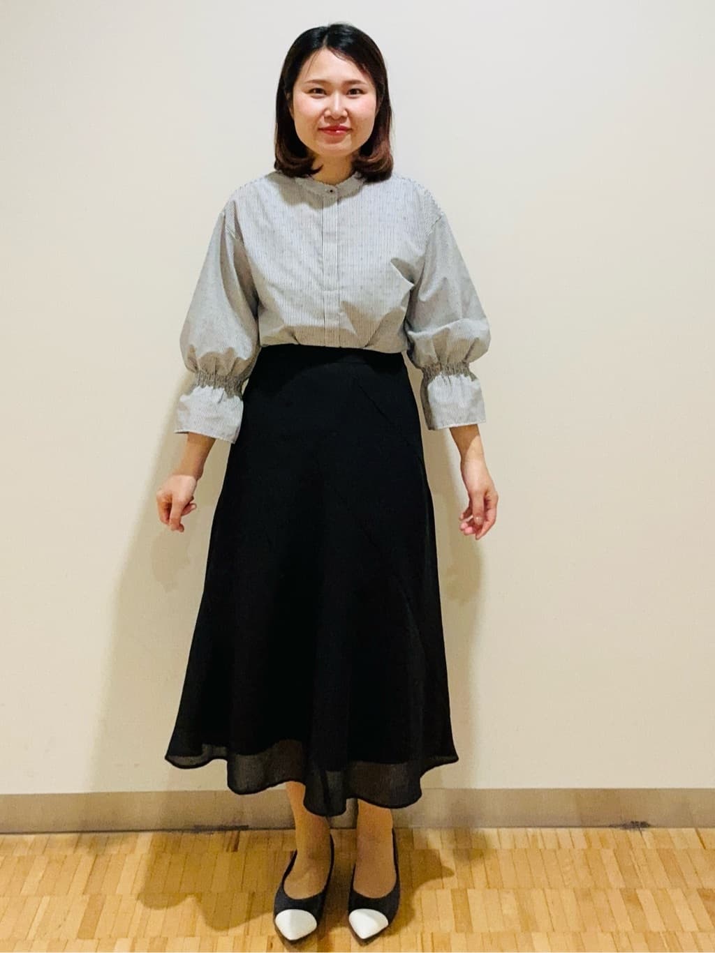 haseさんの「Reflect｜◆【洗える】キャンディースリーブブラウス」を使ったコーディネート