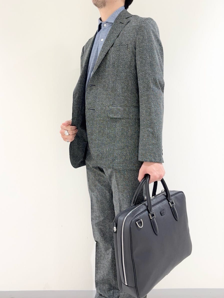 及川さんの「TAKEO KIKUCHI｜【抗菌防臭】COOL DOTS（R）ドビープリント ジャケット」を使ったコーディネート