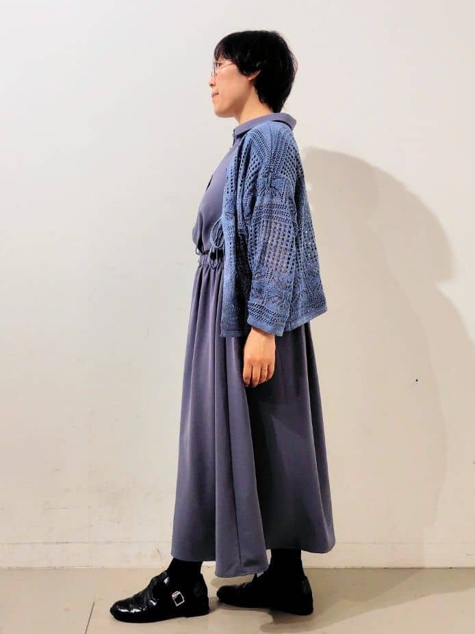 kodamaさんの「THE SHOP TK｜◆【前後2WAY】タンク付透かし柄ニット/洗える」を使ったコーディネート