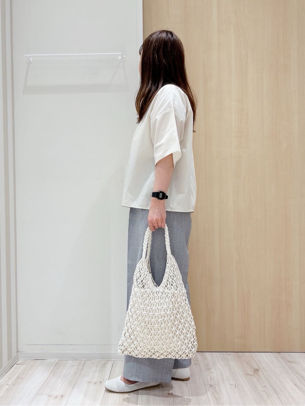 maaaさんの「SHOO･LA･RUE｜◆【洗える/5分袖】インせず着られるショートシャツ」を使ったコーディネート