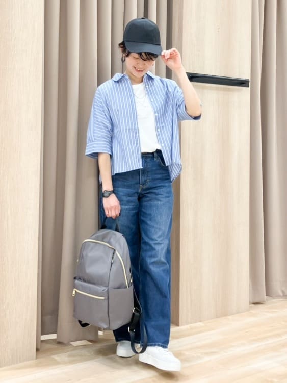 Keiさんの「grove｜◆ラフィアバケツタッセル巾着ショルダー」を使ったコーディネート
