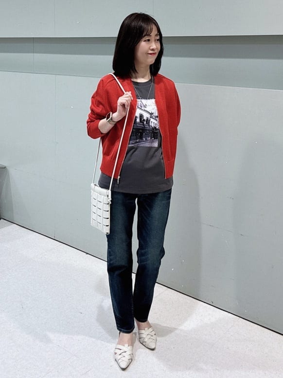 makiさんの「UNTITLED｜【Healthy DENIM&times;UNTITLED】別注 R Mrytle（リマートル）テーパードデニム」を使ったコーディネート