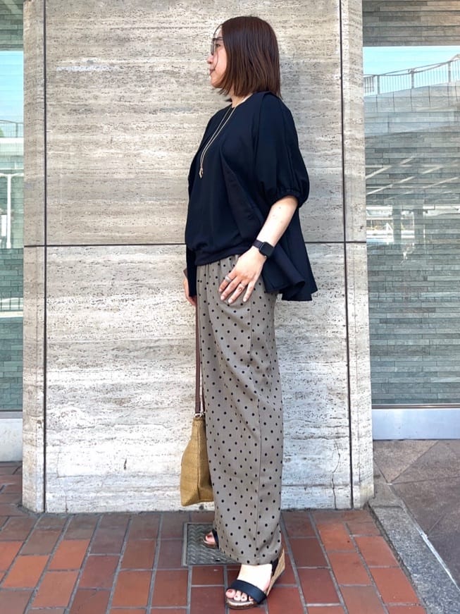 harusakuさんの「SHOO･LA･RUE｜◆【高レビュー/累計販売35万足突破】片手ではけるサンダル シューダル 25SS」を使ったコーディネート