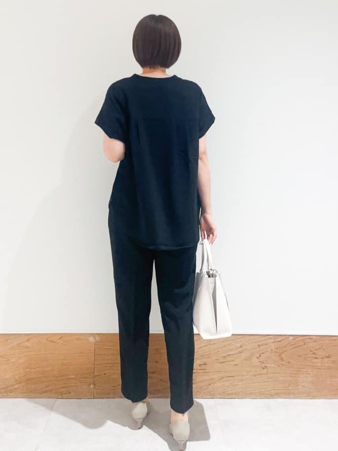 Yukinkoさんの「OPAQUE.CLIP｜《7色展開／SS-LLサイズ》ストレッチスキッパーブラウス／セットアップ対応【洗濯機洗い可／防シワ】」を使ったコーディネート