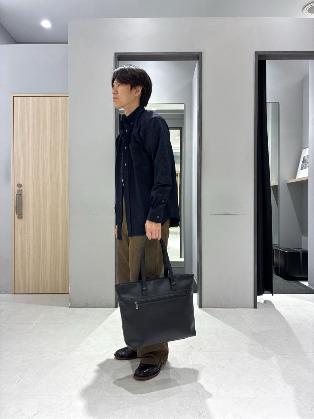 わいずみさんの「TAKEO KIKUCHI｜【抗菌防臭/シーズンレス】シアサッカー ジャージシャツ」を使ったコーディネート