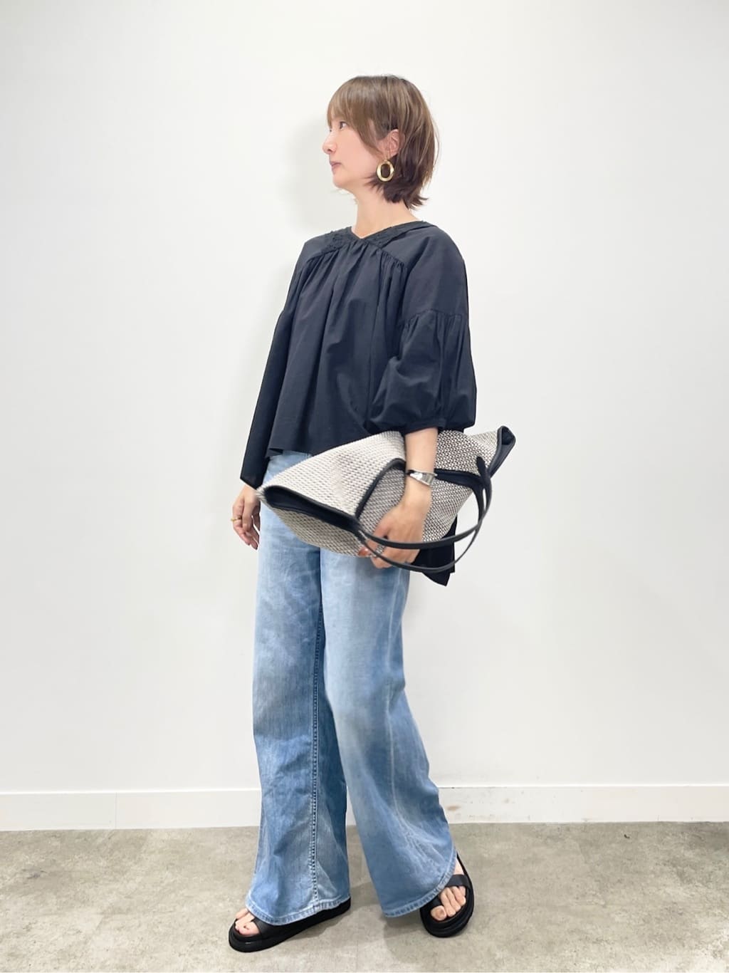 KAYOさんの「UNTITLED｜◆【Liyoca】コットンロール バテレンレースブラウス」を使ったコーディネート