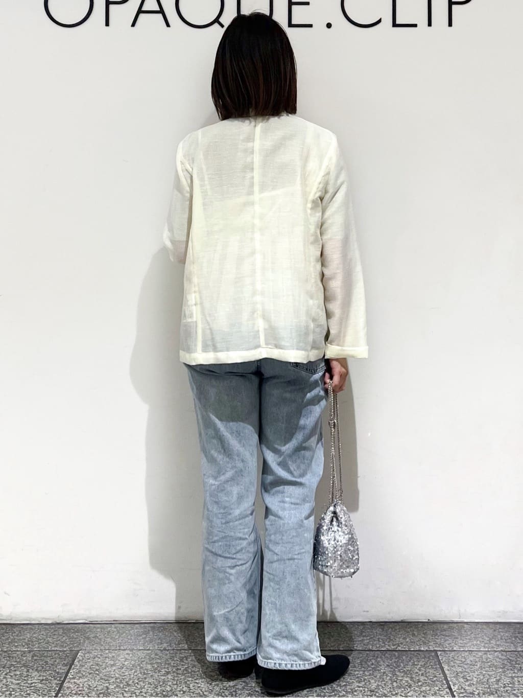 あずささんの「OPAQUE.CLIP｜《丈が選べる》ストレートデニムパンツ【洗濯機洗い可】」を使ったコーディネート