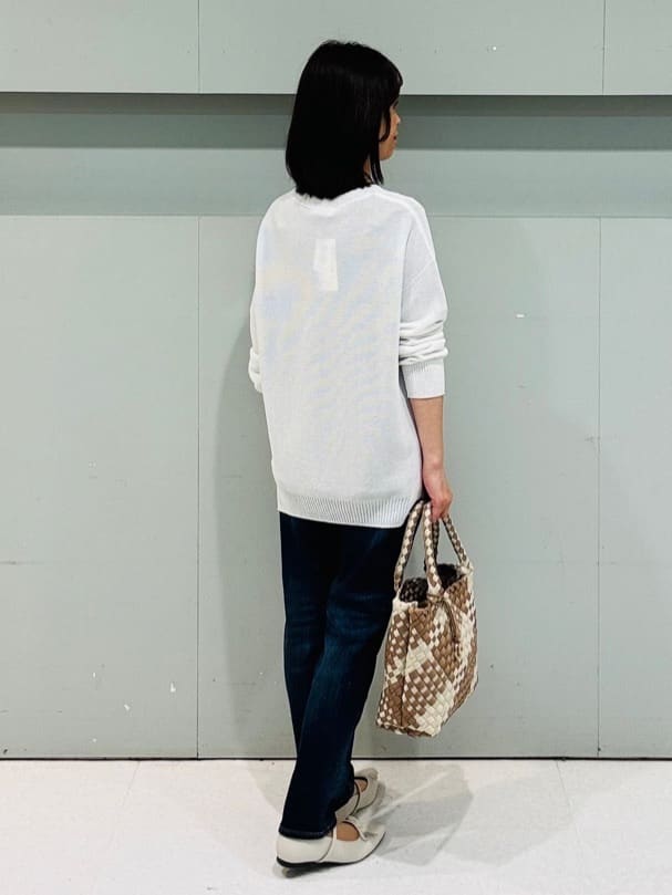 makiさんの「UNTITLED｜◆【セットアップ可能/オンオフ】小紋柄ブラウス」を使ったコーディネート