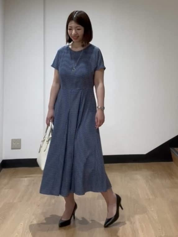 MIKIKOさんの「UNTITLED｜◆【きれいめ/洗える/夏ワンピ】ジオメトリック柄ワンピース」を使ったコーディネート