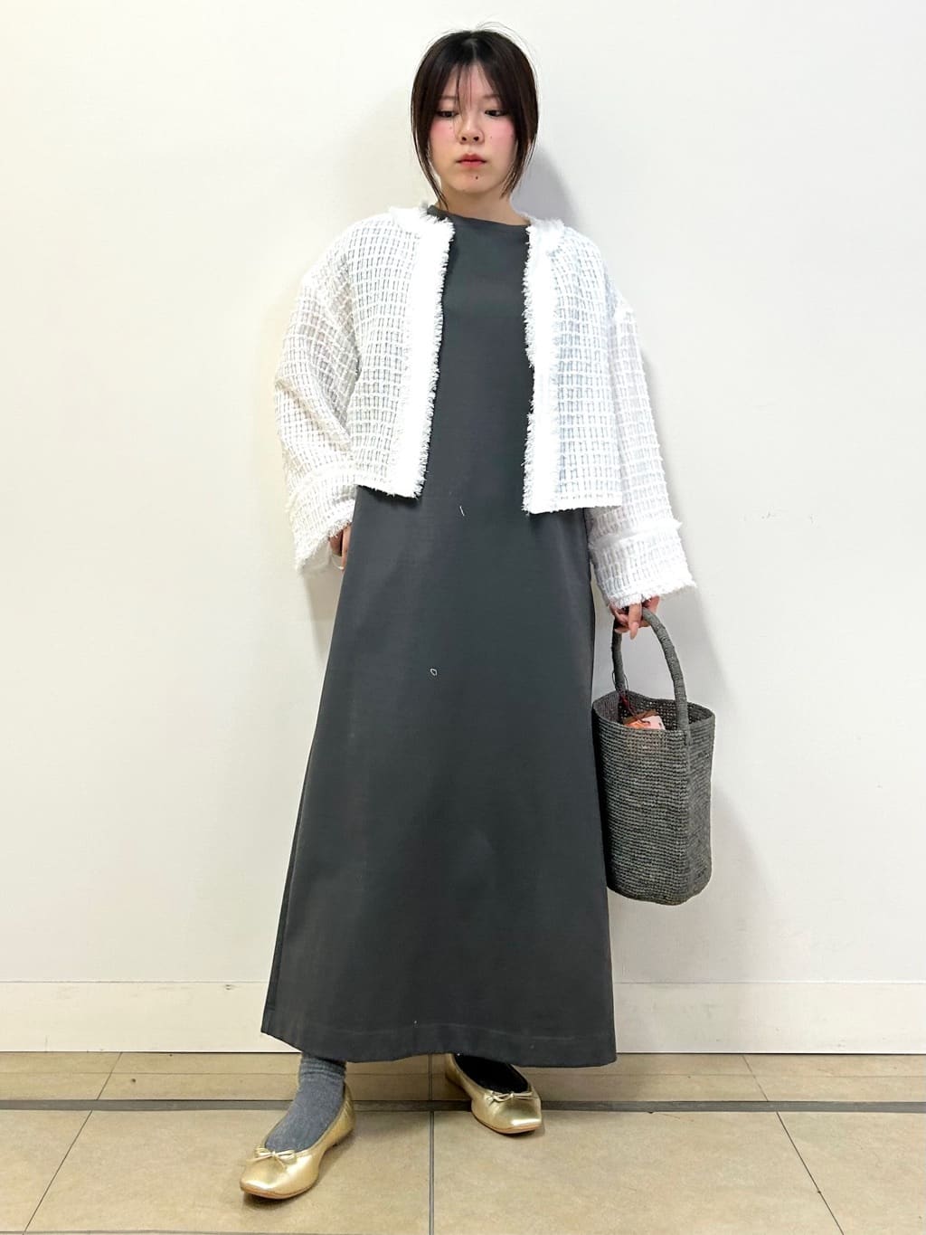 とりみさんの「DRESSTERIOR｜◆ソフトレザーバレエシューズ」を使ったコーディネート