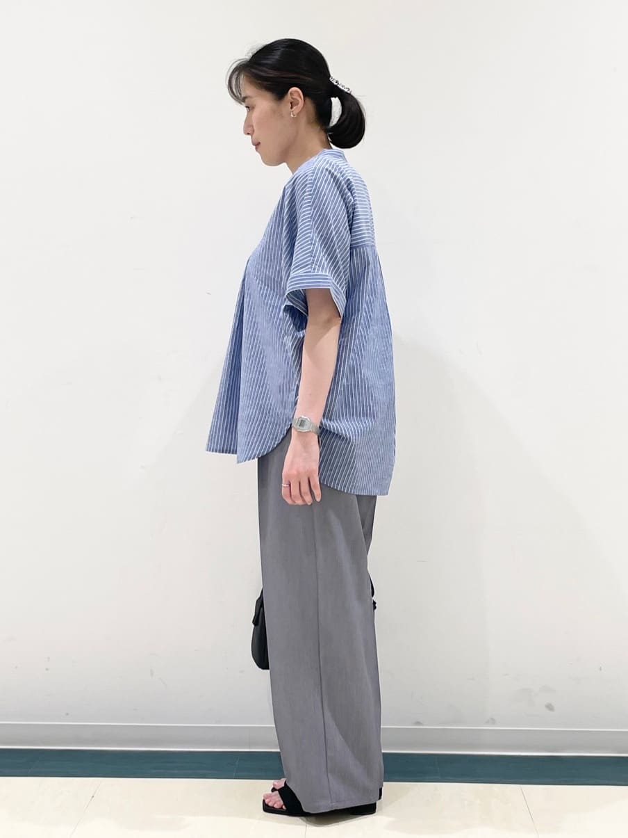 あんづさんの「SHOO･LA･RUE｜◆【洗える/S-LL】シアーネックがこなれ見え リブタンクトップ」を使ったコーディネート