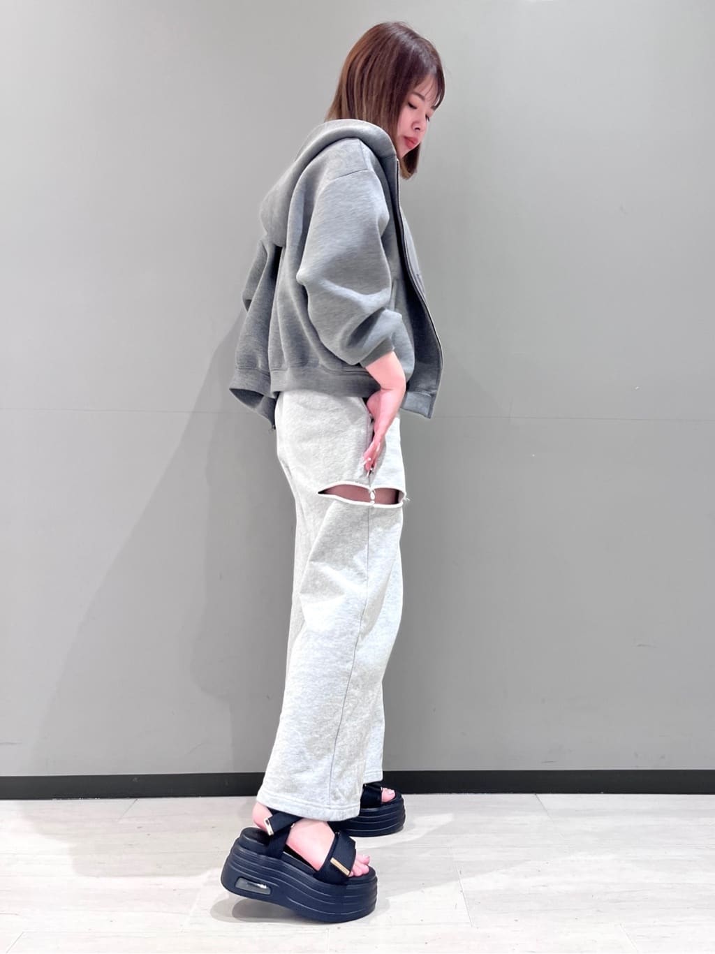 RISAさんの「ESPERANZA｜厚底フラットスポサン」を使ったコーディネート