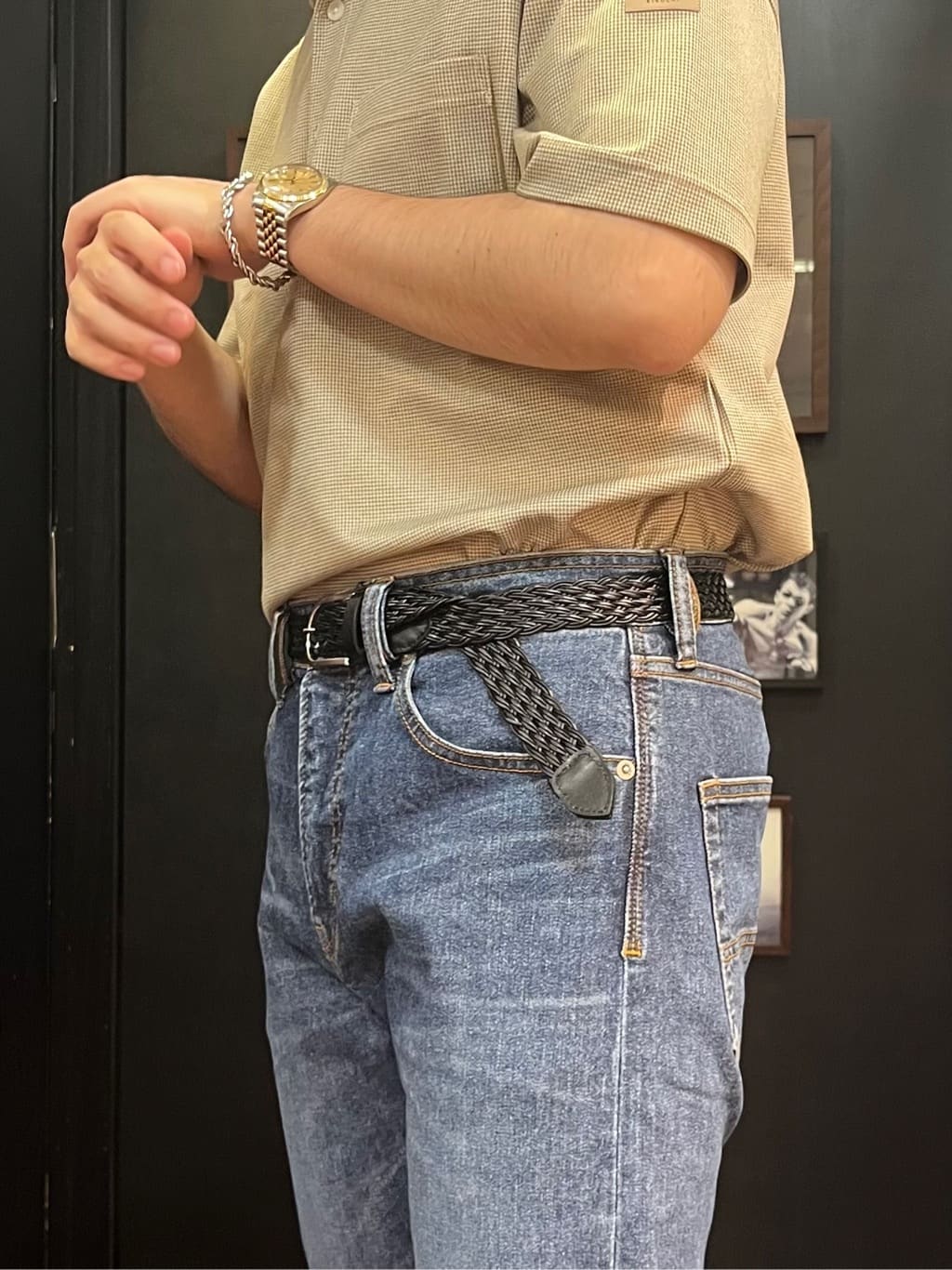 KUROさんの「TAKEO KIKUCHI｜【モンスターストレッチ】日本製 ウォッシュド デニムパンツ」を使ったコーディネート