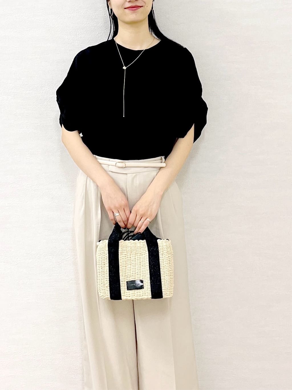 sachikoさんの「OPAQUE.CLIP｜ノンホール細ベルト」を使ったコーディネート