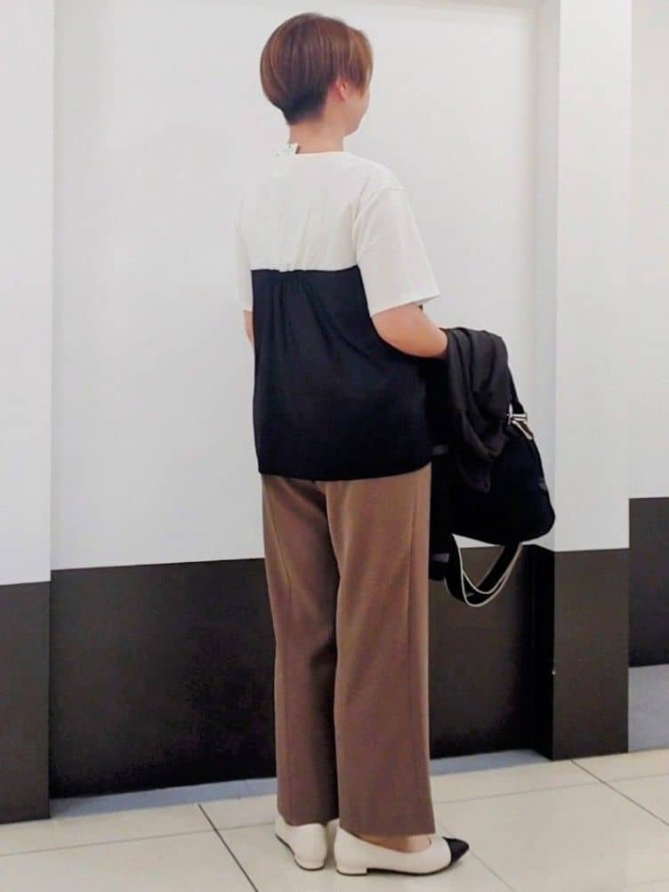 じゅりさんの「Reflect｜◆【マシンウォッシュ可能】レイヤード風ジャージブラウス」を使ったコーディネート