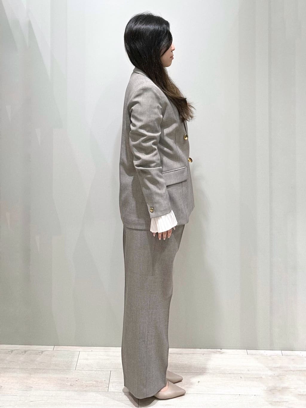 Iguさんの「THE SHOP TK｜◆【ONOFF活躍／セレモニー／通勤】CAVIAN Wブレストジャケット／洗える」を使ったコーディネート