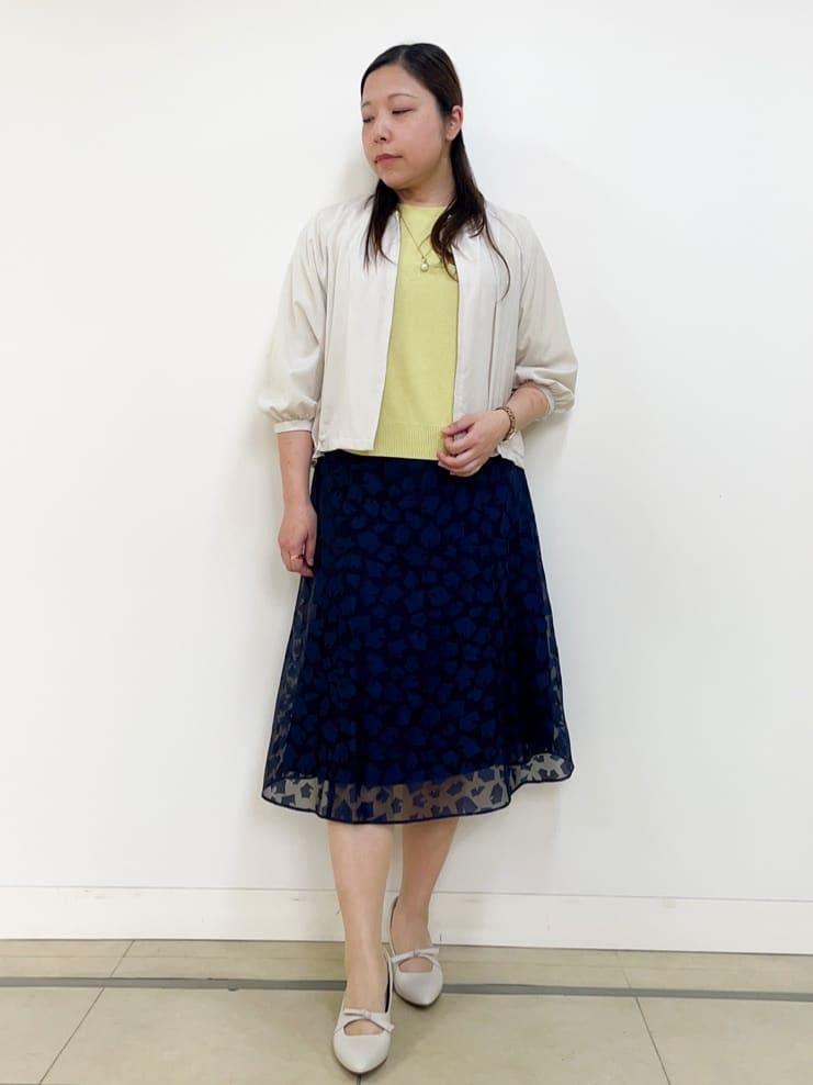 chisaさんの「Reflect｜◆【WEB先行カラーあり／洗える】パフスリーブニット」を使ったコーディネート