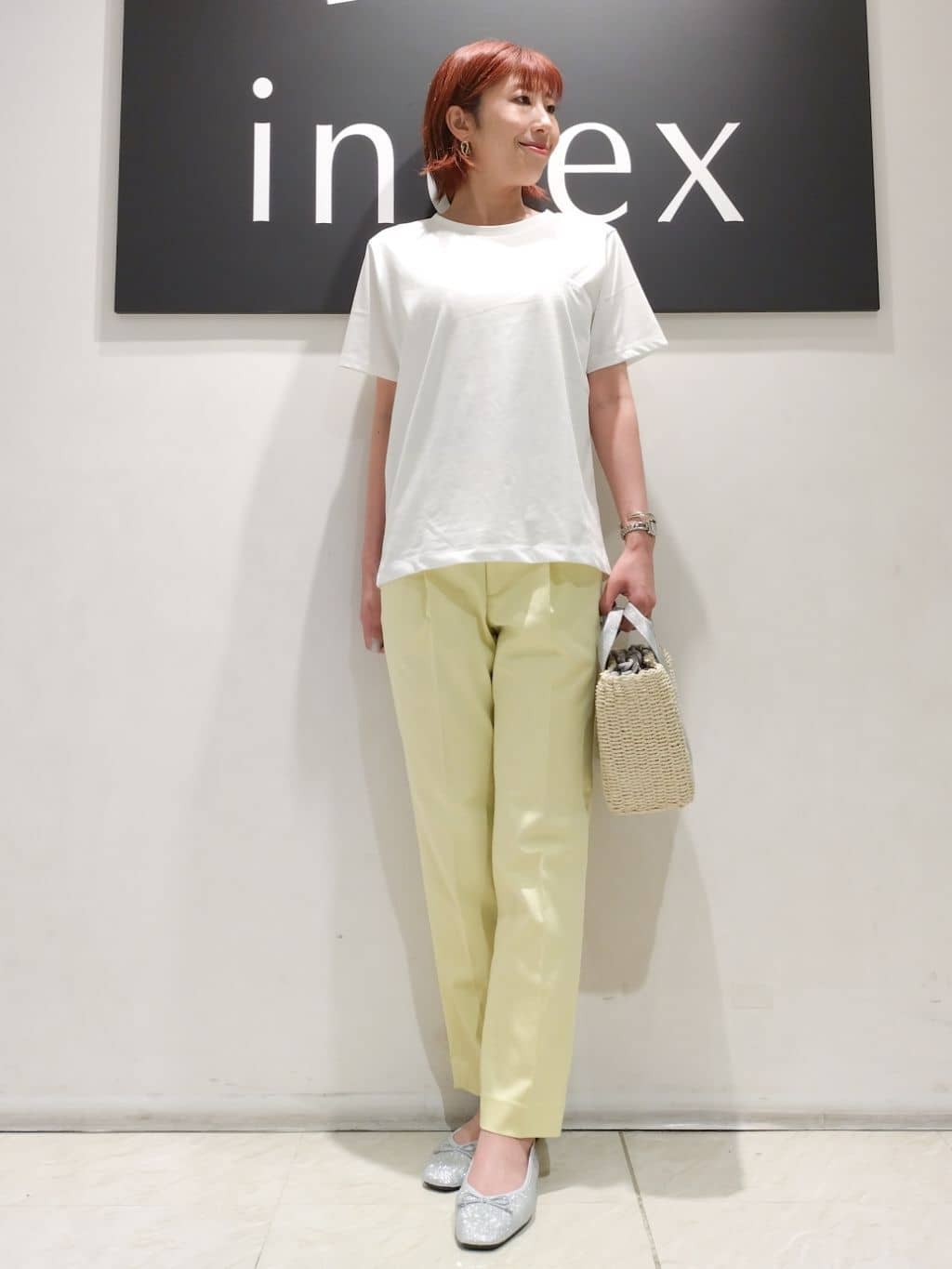 n.さんの「index｜◆リネンライクイージースカート【洗濯機洗い可／吸水速乾／接触冷感】」を使ったコーディネート