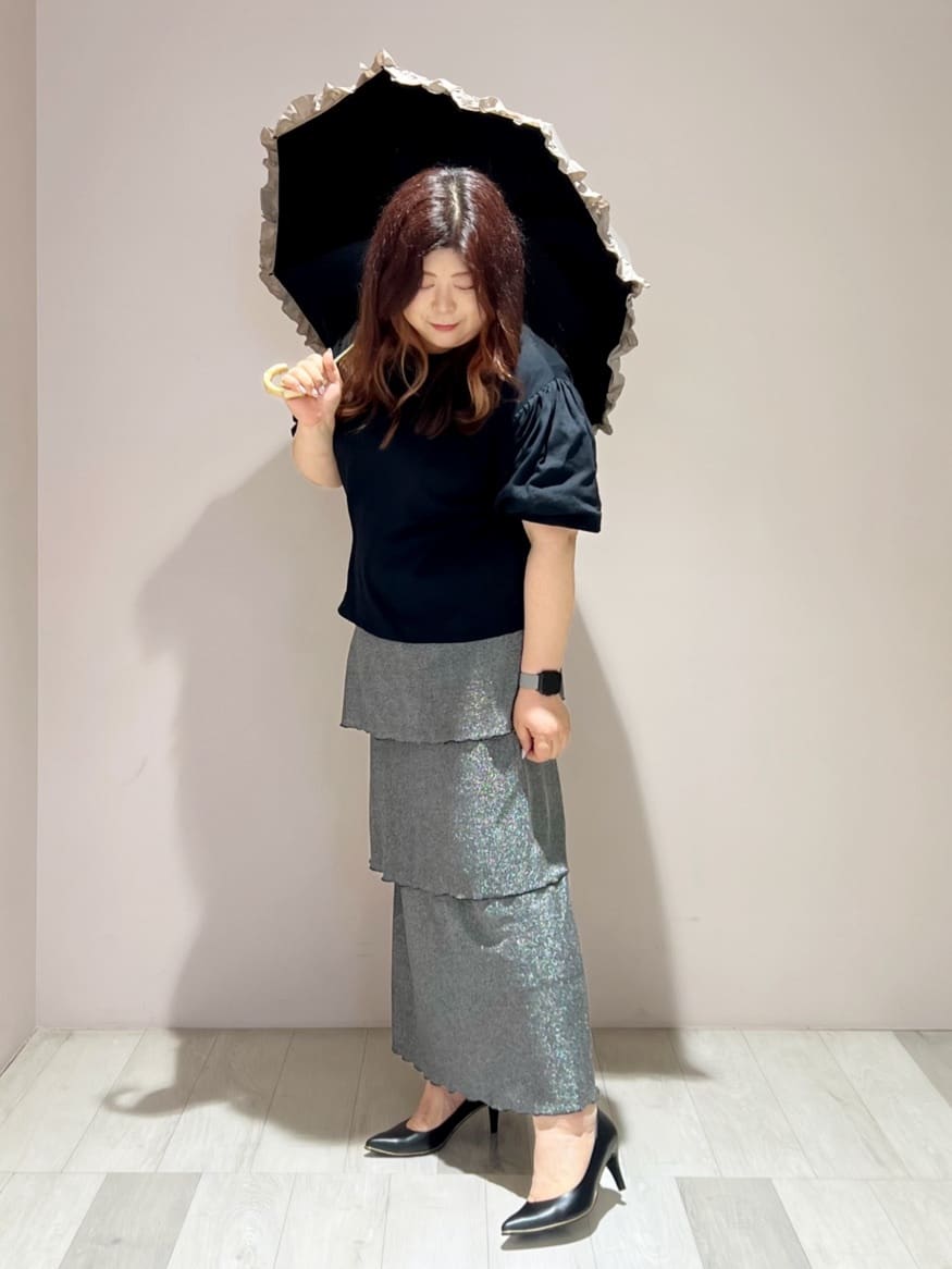 yumiさんの「ESPERANZA｜【12時間パンプス】約7.5㎝　歩きやすくて疲れにくい」を使ったコーディネート