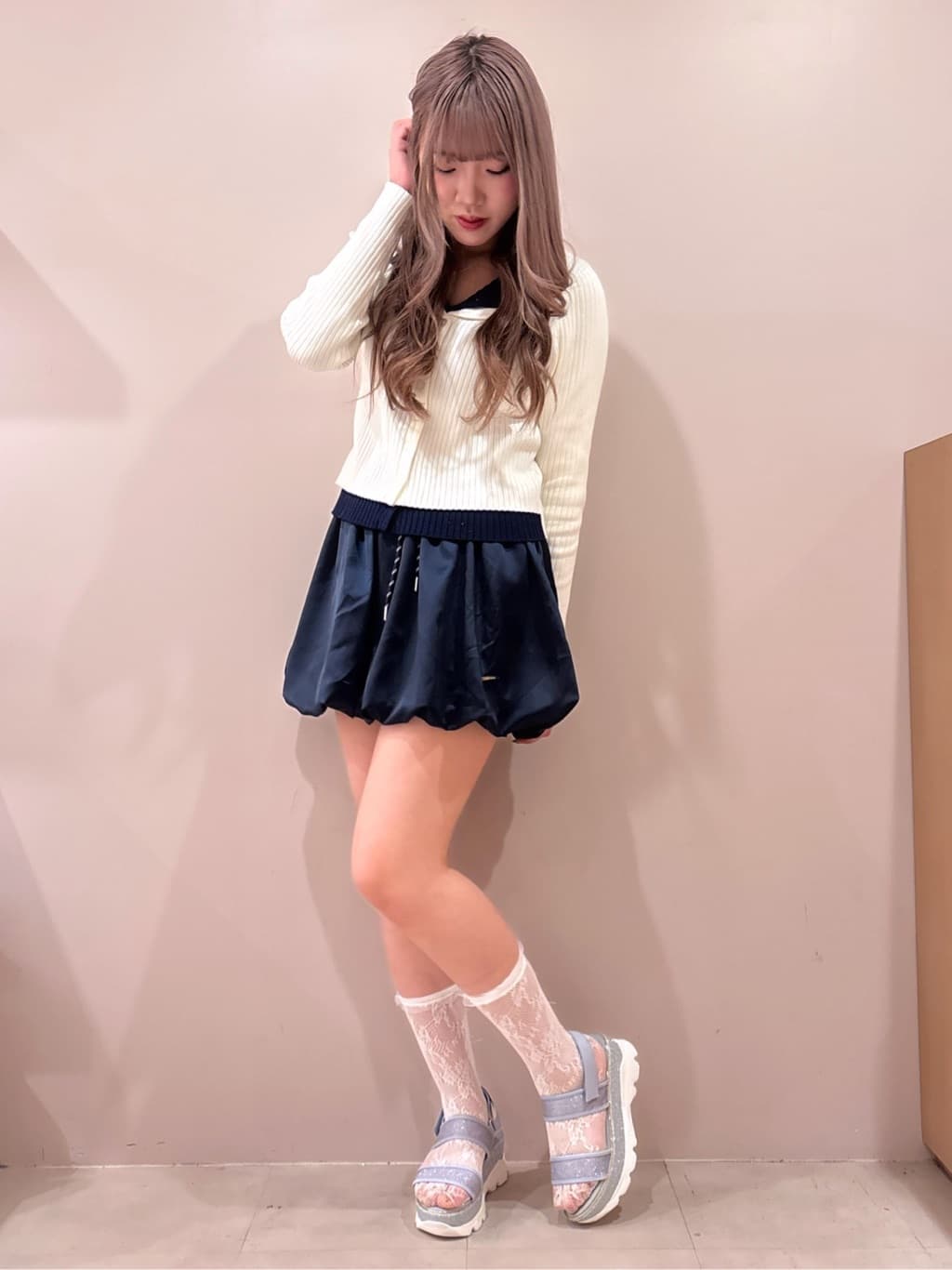 ❤︎HIME❤︎さんの「ESPERANZA｜厚底ラメスポサン」を使ったコーディネート
