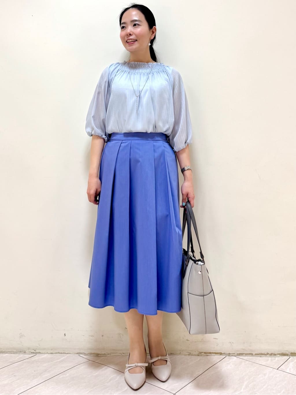 rincoさんの「Reflect｜◆【マシンウォッシュ可】プリーツスカート」を使ったコーディネート