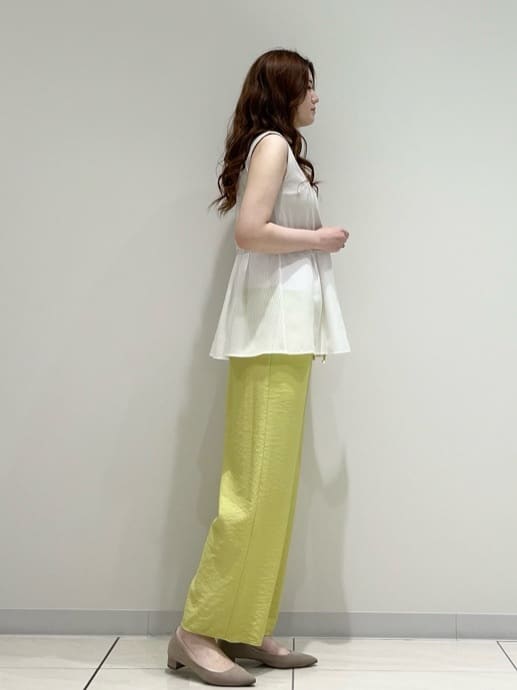 T.Kさんの「INDIVI｜【洗える／レイヤードにも活躍】ペプラムインナートップス」を使ったコーディネート