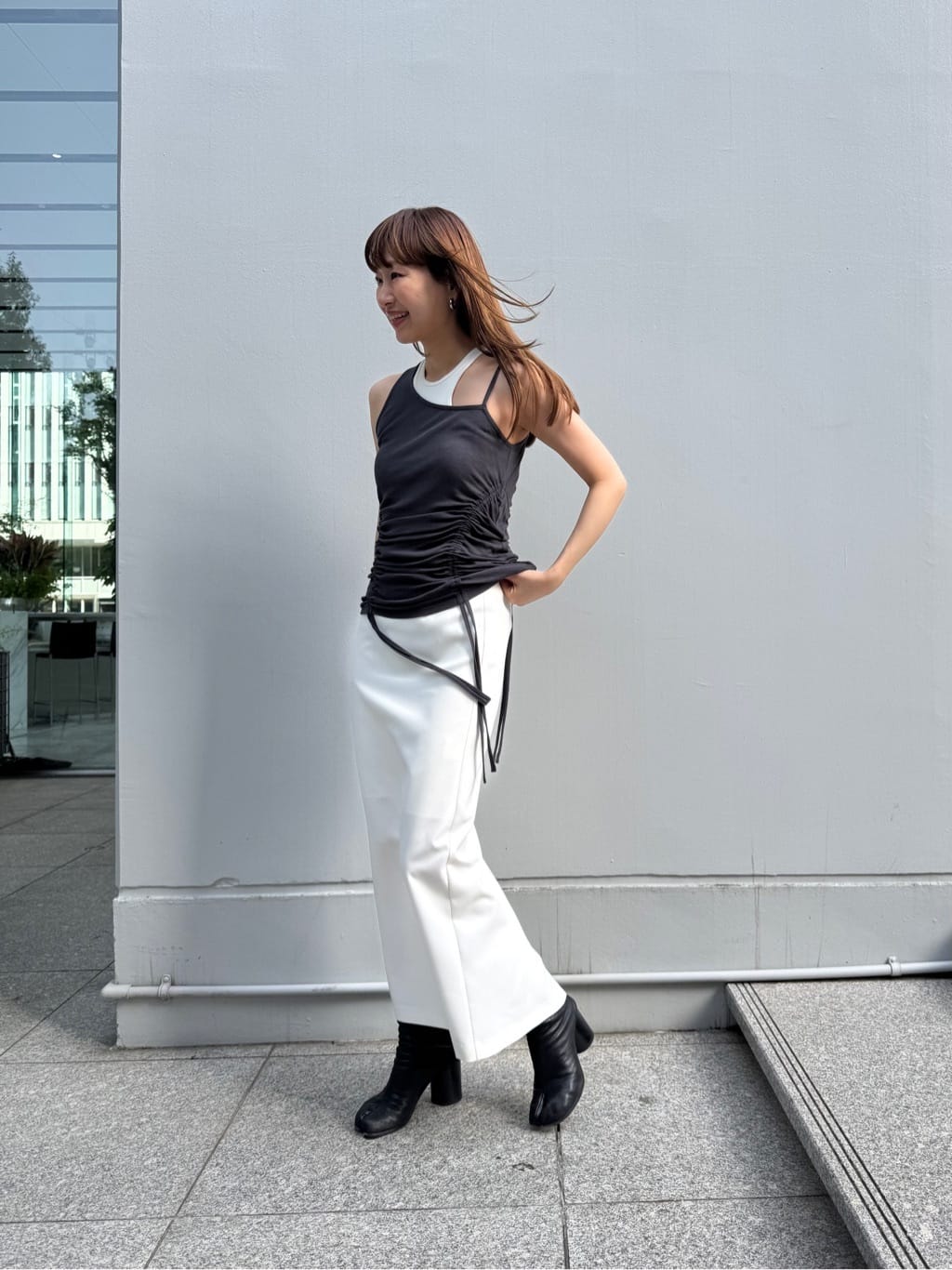 designer yukaさんの「CODE A｜【Cup-in】design cut tank」を使ったコーディネート