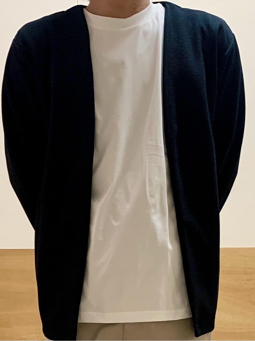MATUさんの「THE SHOP TK｜【オールシーズン穿ける！】7DAYSストレッチへリンボンパンツ　ON&hArr;OFF兼用」を使ったコーディネート