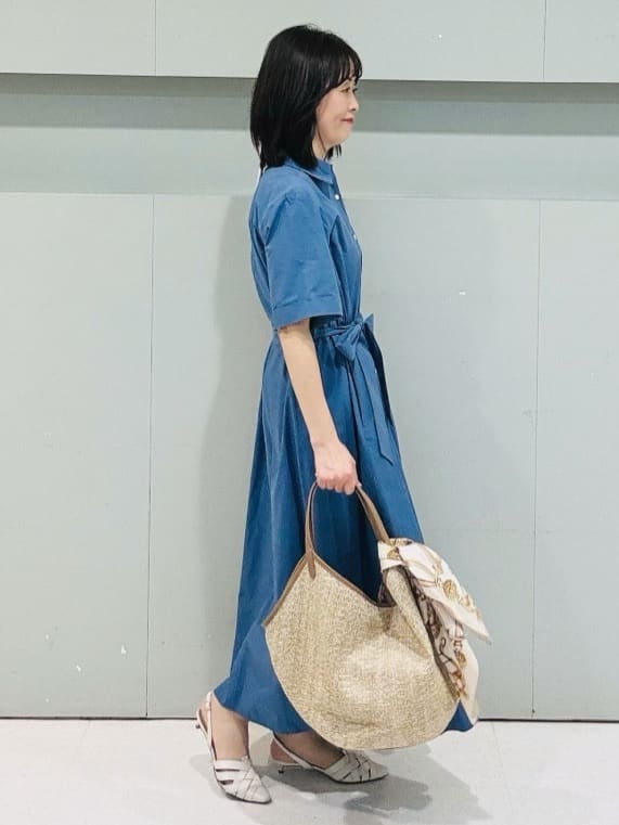 makiさんの「UNTITLED｜【遮熱・UVカット・ウォッシャブル】つば広HAT」を使ったコーディネート