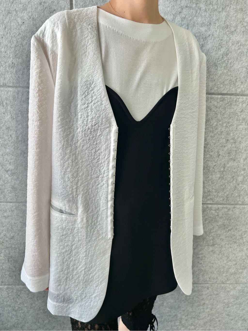 harunaさんの「CODE A｜lace leggings」を使ったコーディネート